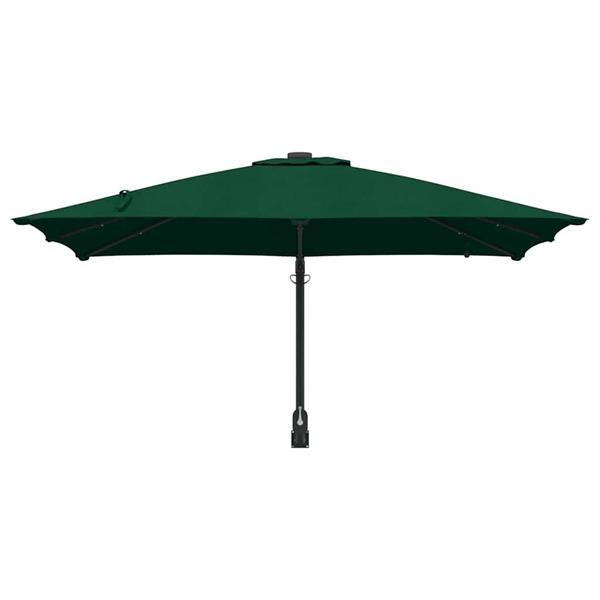 Grote foto vidaxl tuinparasol groen 248.5 x 247.5 x 160 cm stof tuin en terras overige tuin en terras