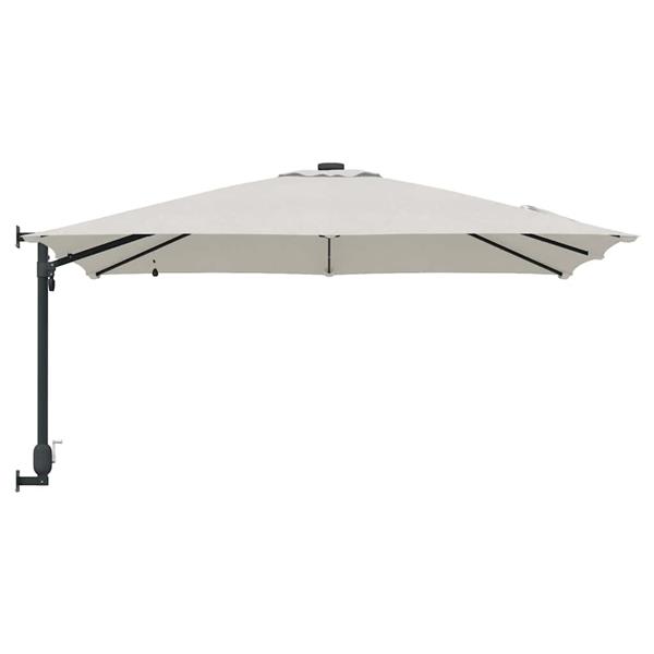 Grote foto vidaxl tuinparasol zand 248.5 x 247.5 x 160 cm stof tuin en terras overige tuin en terras