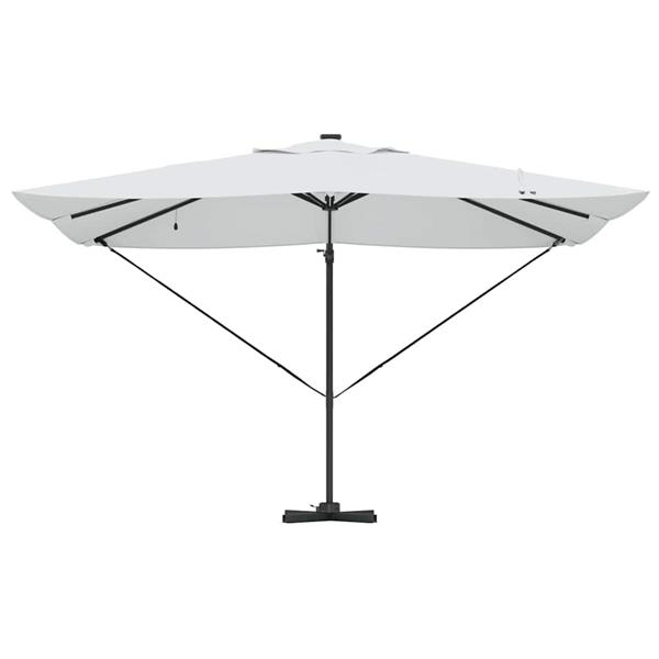 Grote foto vidaxl cantilever roma parasol beige en zwart 352 x 251 x 265 cm tuin en terras overige tuin en terras