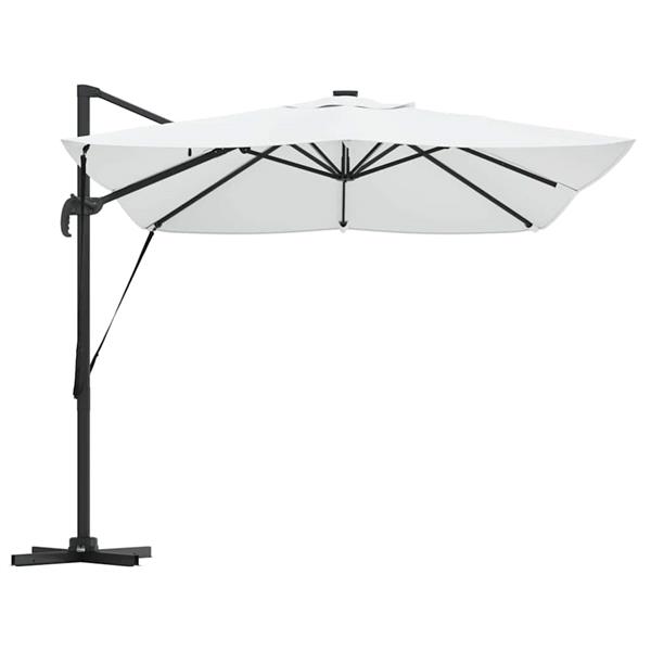 Grote foto vidaxl cantilever roma parasol beige en zwart 352 x 251 x 265 cm tuin en terras overige tuin en terras