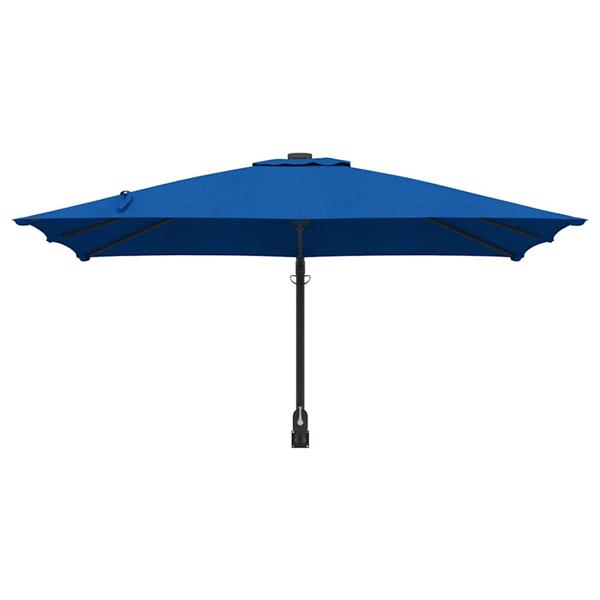 Grote foto vidaxl tuinparasol azurblauw 248 5 x 247 5 x 160 cm polyester en staal tuin en terras overige tuin en terras