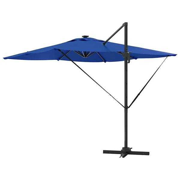 Grote foto vidaxl parasol azure blauw 286 x 284 x 270 cm aluminium en polyester tuin en terras overige tuin en terras