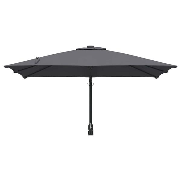 Grote foto vidaxl tuinparasol antraciet en zwart 248.5 x 247.5 x 160 cm tuin en terras overige tuin en terras