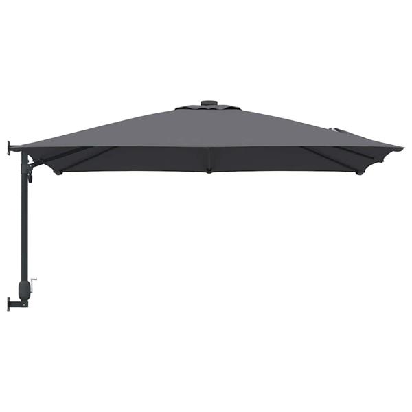 Grote foto vidaxl tuinparasol antraciet en zwart 248.5 x 247.5 x 160 cm tuin en terras overige tuin en terras