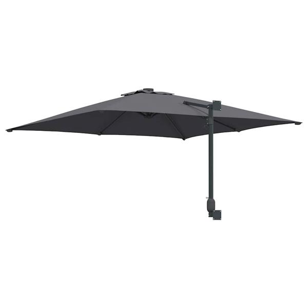 Grote foto vidaxl tuinparasol antraciet en zwart 248.5 x 247.5 x 160 cm tuin en terras overige tuin en terras