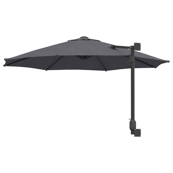 Grote foto vidaxl tuinparasol antraciet en zwart 248 x 248 x 148 cm tuin en terras overige tuin en terras