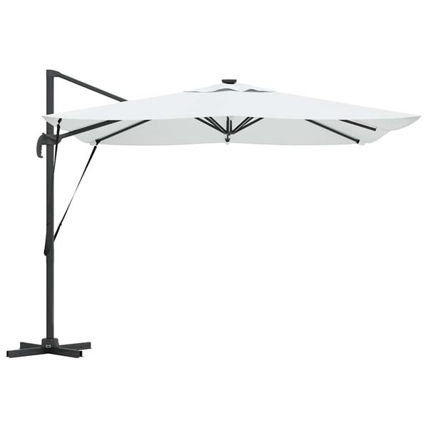 Grote foto vidaxl parasol zand 286 x 285 x 270 cm aluminium tuin en terras overige tuin en terras