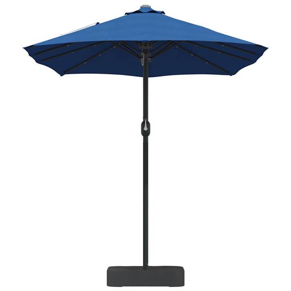 Grote foto vidaxl tuinparasol blauw 385 x 209 x 244 cm stof tuin en terras overige tuin en terras