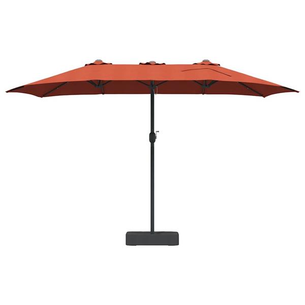 Grote foto vidaxl tuinparasol terracotta 385 x 209 x 244 cm stof tuin en terras overige tuin en terras