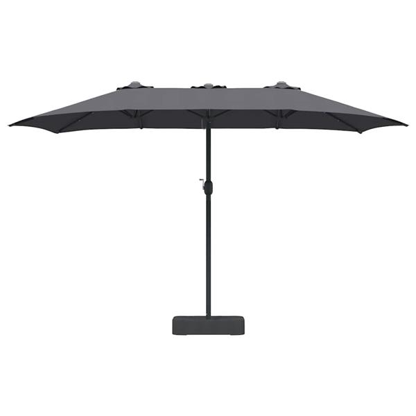 Grote foto vidaxl tuinparasol antraciet 385 x 209 x 244 cm stof tuin en terras overige tuin en terras