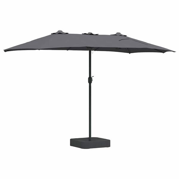Grote foto vidaxl tuinparasol antraciet 385 x 209 x 244 cm stof tuin en terras overige tuin en terras