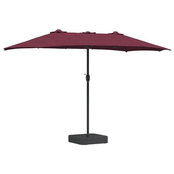Grote foto vidaxl tuinparasol bordeauxrood 385 x 209 x 244 cm stof tuin en terras overige tuin en terras