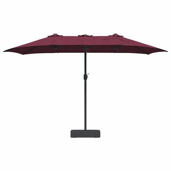 Grote foto vidaxl tuinparasol bordeauxrood 385 x 209 x 244 cm stof tuin en terras overige tuin en terras