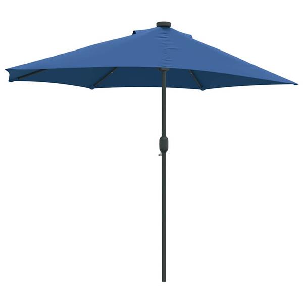 Grote foto vidaxl tuinparasol azurblauw 294 x 150 x 224 cm polyester en staal tuin en terras overige tuin en terras