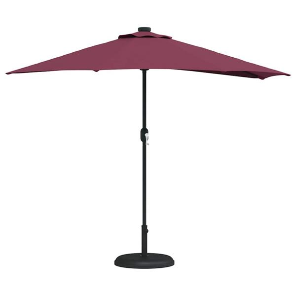 Grote foto vidaxl tuinparasol bordeauxrood 294 x 150 x 224 cm stof tuin en terras overige tuin en terras