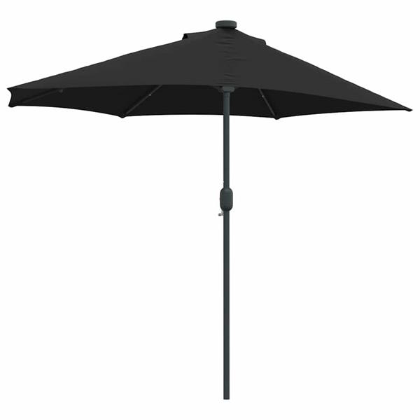 Grote foto vidaxl tuinparasol zwart 294 x 150 x 223 cm stof tuin en terras overige tuin en terras
