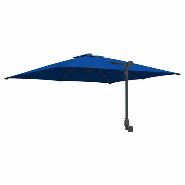 Grote foto vidaxl tuinparasol azurblauw 248.5 x 247.5 x 160 cm stof tuin en terras overige tuin en terras