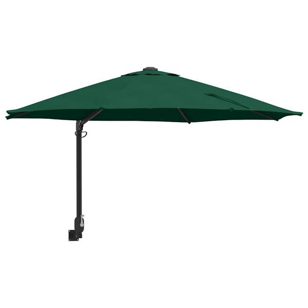 Grote foto vidaxl tuinparasol groen en zwart 248 x 248 x 148 cm tuin en terras overige tuin en terras