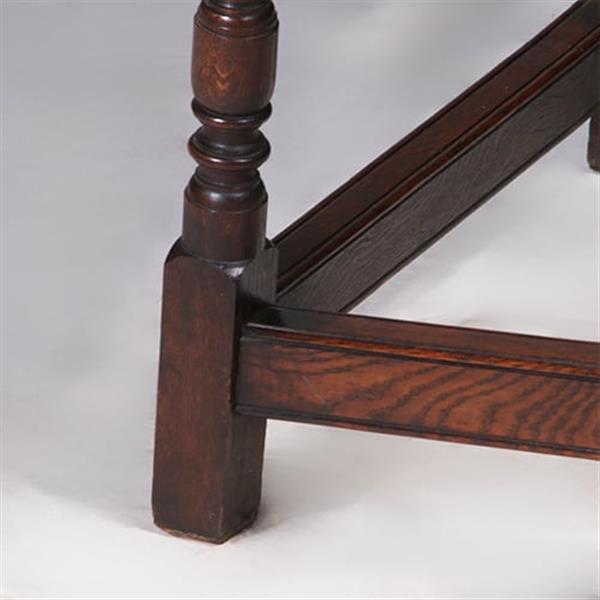 Grote foto bijbelstandaard of lezenaar in de vorm van een joint stool 19e eeuws no.322125 antiek en kunst stoelen en banken