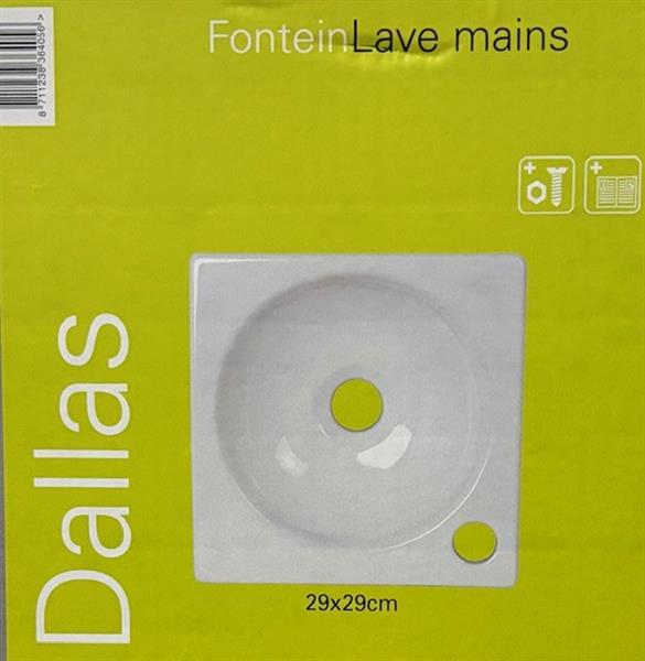 Grote foto plieger hoekfontein dallas wit doe het zelf en verbouw sanitair