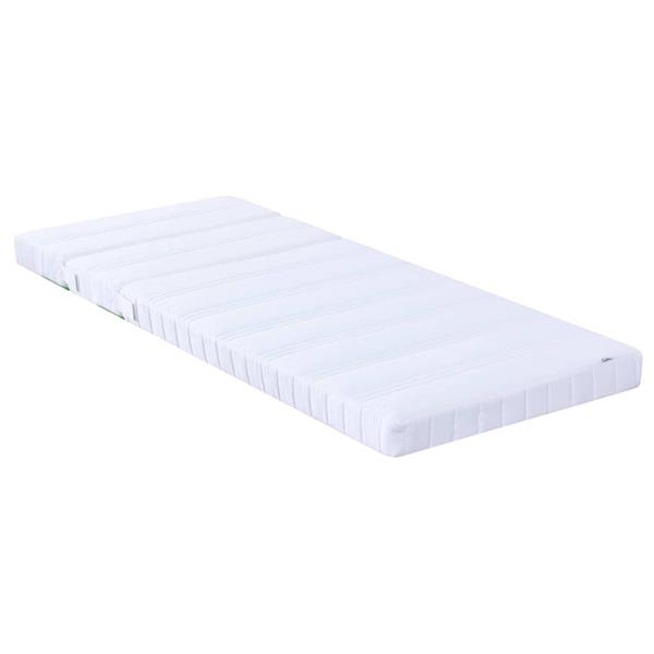 Grote foto vidaxl schuimmatras wit 80 x 200 cm stof huis en inrichting matrassen en bedbodems