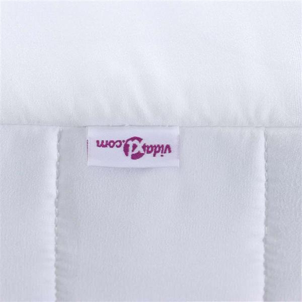 Grote foto vidaxl schuimmatras wit 80 x 200 cm stof huis en inrichting matrassen en bedbodems