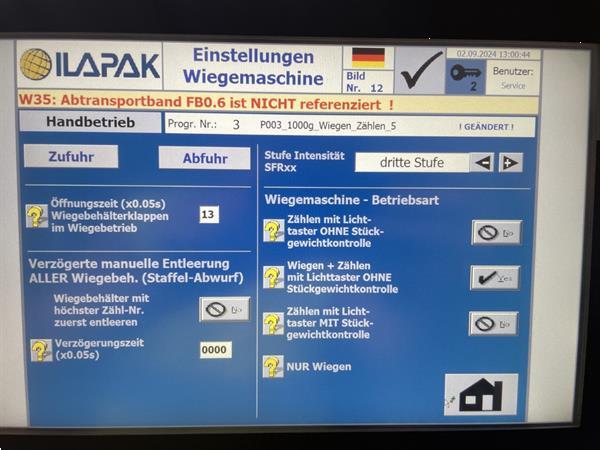 Grote foto ilapak w1200sf afweegmachine met telfunctie voor fruit agrarisch tuinbouw