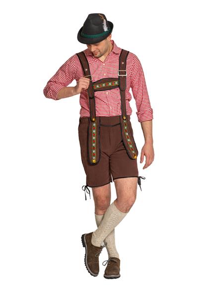 Grote foto lederhose johann met verstelbare bretels donkerbruin kort verzamelen overige verzamelingen