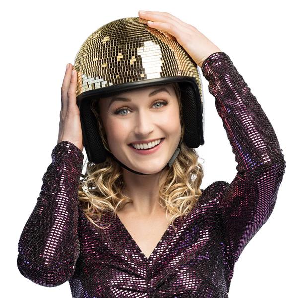 Grote foto disco 70s helm goud verzamelen overige verzamelingen