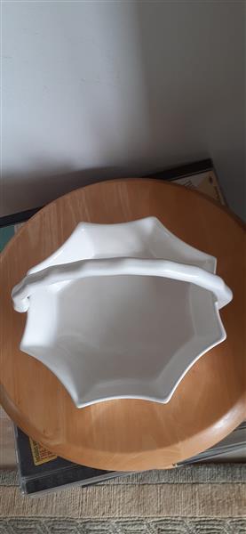 Grote foto delfts wit bonbonschaaltje antiek en kunst keramiek en aardewerk
