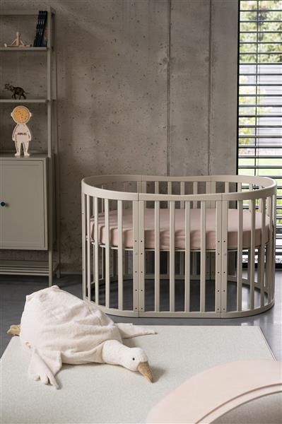 Grote foto hoeslaken voor 7 in 1 bed ovaal groot 100 katoen wit kinderen en baby complete kinderkamers