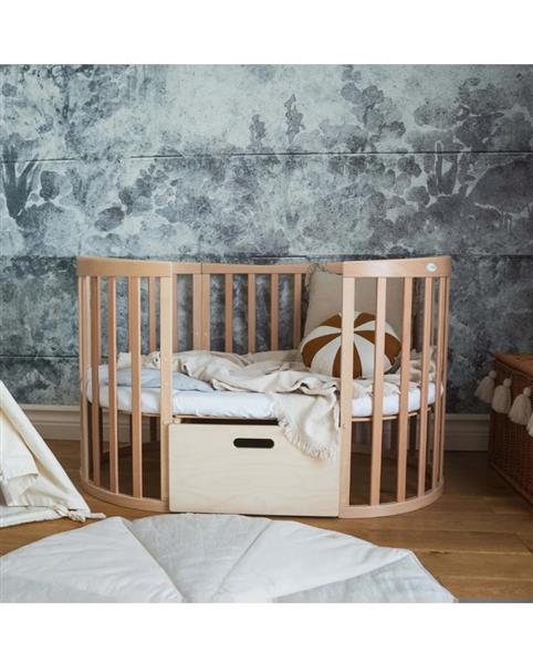 Grote foto hoeslaken voor 7 in 1 bed ovaal groot 100 katoen wit kinderen en baby complete kinderkamers