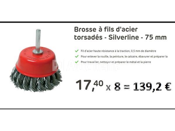 Grote foto 8 silverline gedraaide staaldraad boorborstels doe het zelf en verbouw gereedschappen en machines