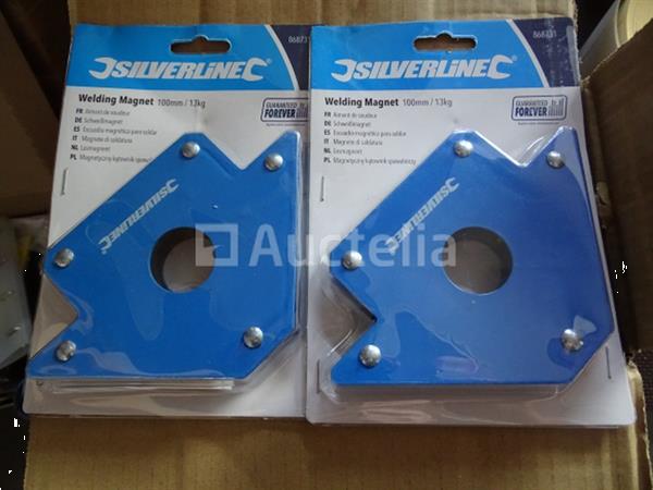 Grote foto 2 x lasmagneten 100 mm 13 kg silverline doe het zelf en verbouw hefwerktuigen