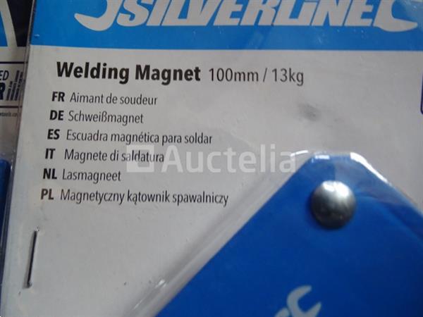 Grote foto 2 x lasmagneten 100 mm 13 kg silverline doe het zelf en verbouw hefwerktuigen