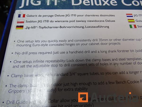 Grote foto deluxe jig it boormal voor keukenscharnieren doe het zelf en verbouw gereedschappen en machines