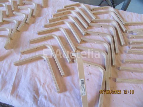 Grote foto hardware assortiment houten beugel set 56 stuks doe het zelf en verbouw onderdelen en accessoires
