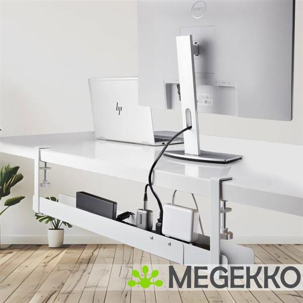 Grote foto startech.com kabelgoot voor onder bureau verstelbare kabel organizer installatie via klemsysteem z computers en software overige computers en software