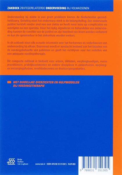 Grote foto zakboek ziektegerelateerde ondervoeding bij volwassenen boeken wetenschap