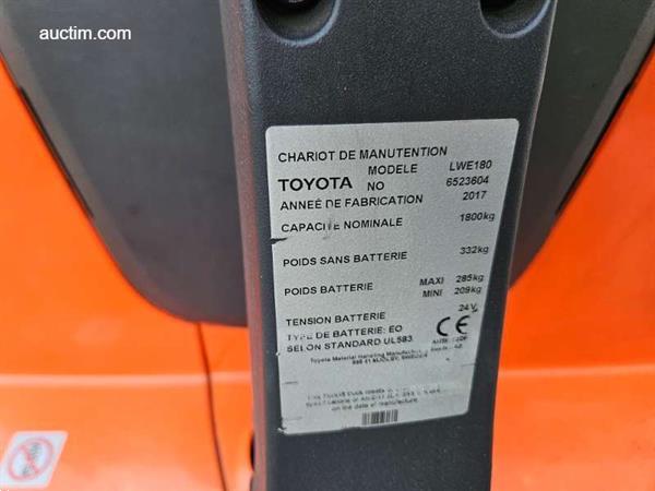 Grote foto toyota lwe180 elektrische palletwagen doe het zelf en verbouw hefwerktuigen