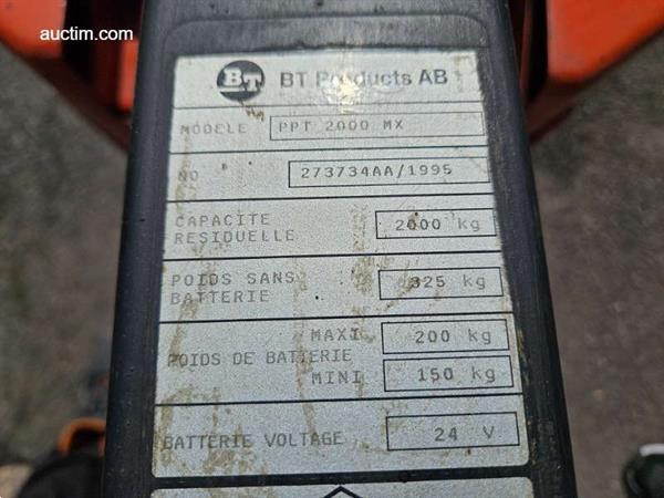 Grote foto bt products ab ppt2000mx elektrische palletwagen doe het zelf en verbouw hefwerktuigen