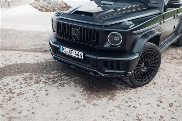 Grote foto dit betreft een mercedes g63 w465 carbon voorlip splitter np2 auto onderdelen tuning en styling