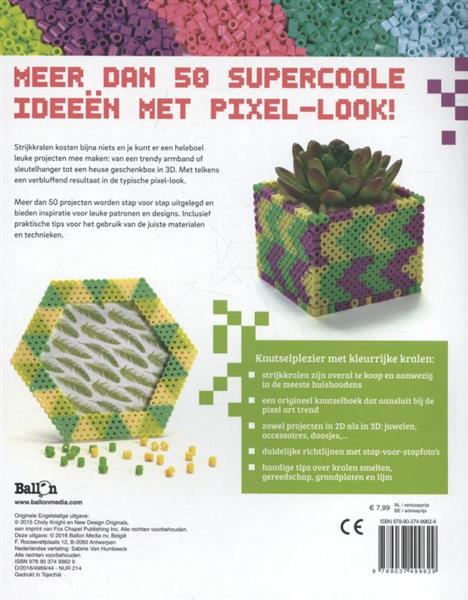 Grote foto creatief met strijkkralen pixel craft boeken overige boeken