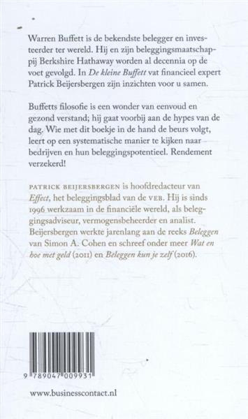 Grote foto de kleine buffett kleine boekjes grote inzichten boeken overige boeken
