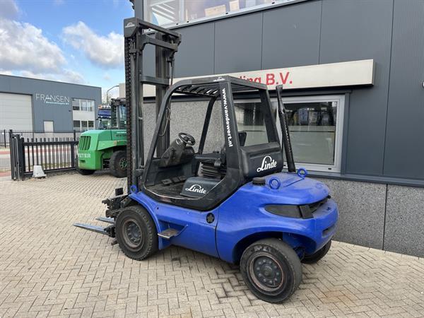 Grote foto heftruck linde h45d duplo495 vorkversteller rotator perkins diesel 1992 agrarisch heftrucks