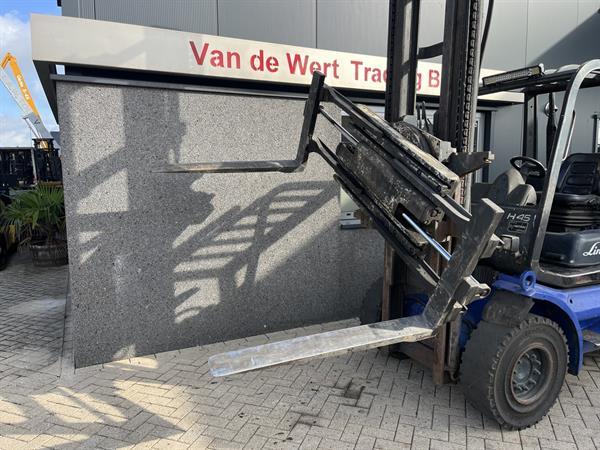 Grote foto heftruck linde h45d duplo495 vorkversteller rotator perkins diesel 1992 agrarisch heftrucks