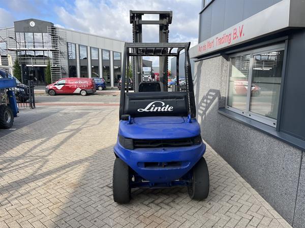 Grote foto heftruck linde h45d duplo495 vorkversteller rotator perkins diesel 1992 agrarisch heftrucks