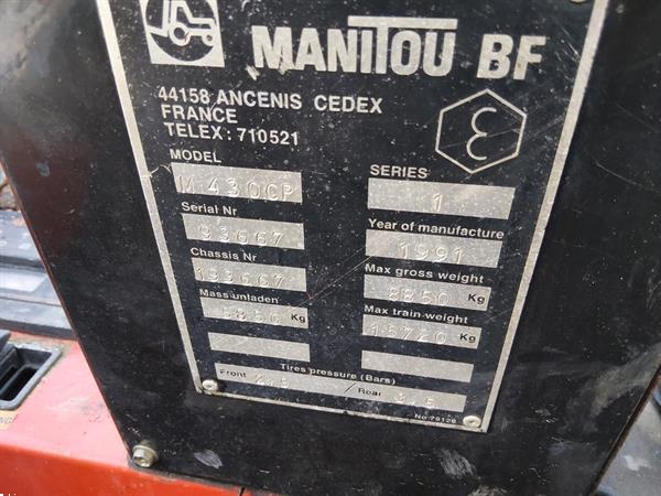 Grote foto manitou m 430 cp ruwterrein heftruck 4x4 agrarisch heftrucks