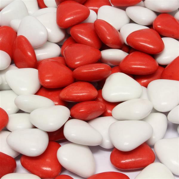Grote foto rood snoep hartjes diversen levensmiddelen