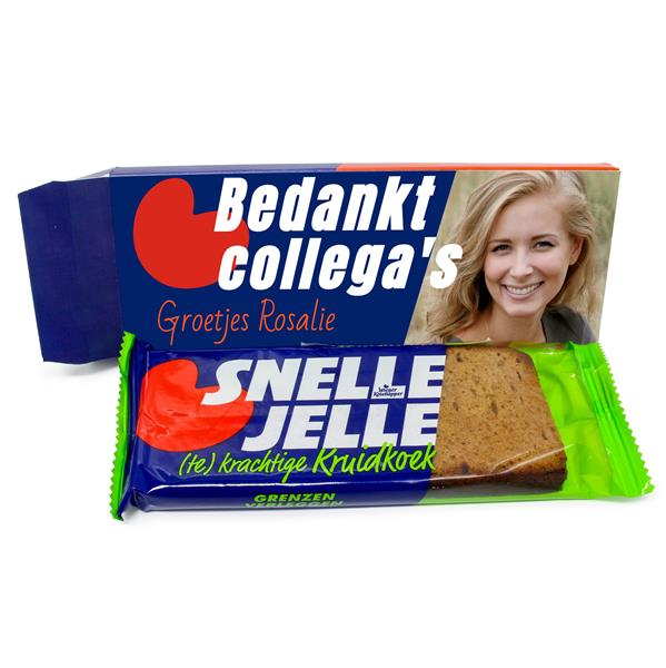 Grote foto snelle jelle collega bedankje diversen cadeautjes en bonnen